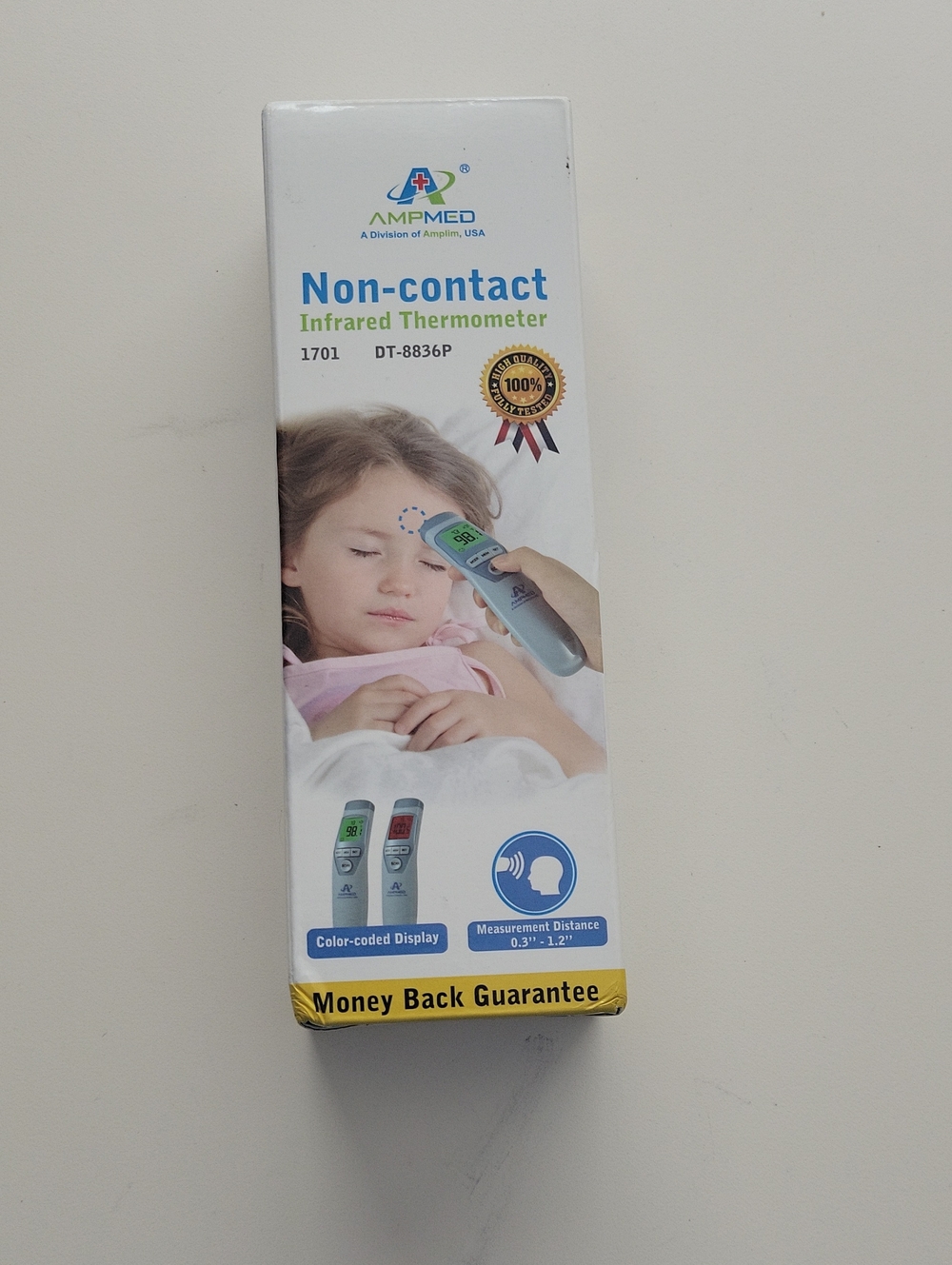 AMPM Non-Contact Infrared Thermometer - White/Gray